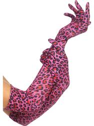 Handsker Leopard Pink