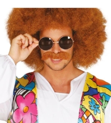 Hippie Briller med guldfarvet metalstel og store glas