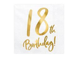 Servietter 18 års fødselsdag