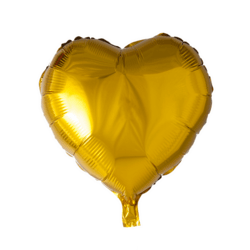 Folie ballon Hjerte 46 cm GULD