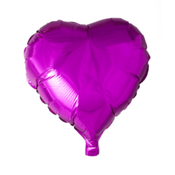 Folie ballon Hjerte 46 cm HOT PINK
