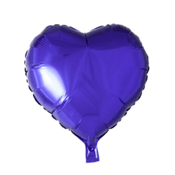 Folie ballon Hjerte 46 cm LILLA