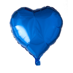 Folie ballon Hjerte 46 cm NAVYBLÅ