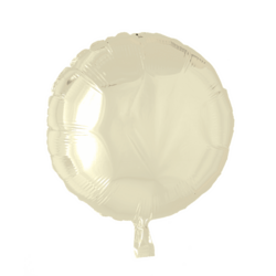 Folieballon Rund ELFENBEN 46 cm