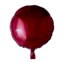 Folieballon Rund BORDEAUX 46 cm