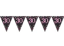30 år banner Sparkling pink