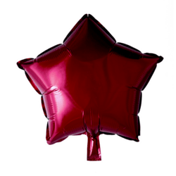 Folieballon Stjerne BORDEAUX 46 cm