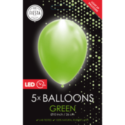 Balloner med LED Lys i Grøn
