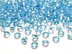 Diamant konfetti 12mm i lys turkis