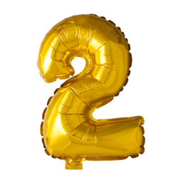 Folieballon 2 - Guld 41 cm