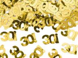 30 Års konfetti i Guld