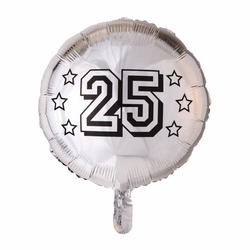 Folie ballon 25 Sølv