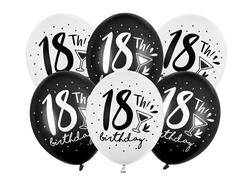 Balloner 18th Birthday 6 stk