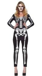 Skelet kostumedragt
