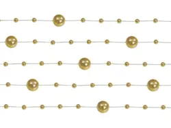Perle guirlande i guldfarve