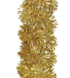 Folieguirlande i mat-guld 180cm