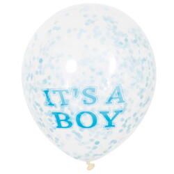 It´s a boy ballon, med konfetti