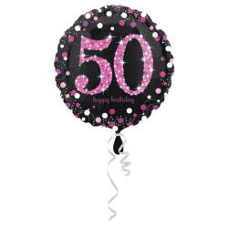 50 folie balloner sparkling pink