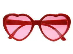 Hjerte briller, rød
