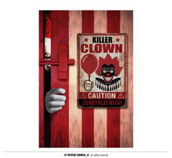 "KILLER CLOWN" Skilt