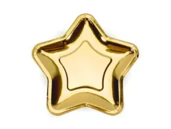 Guld stjerne tallerkner