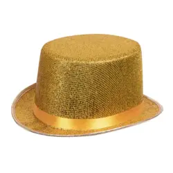 Guld glitter hat