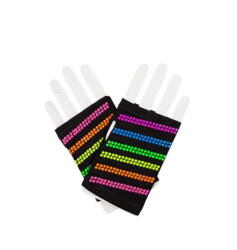 Fingerløse handsker med multifarvede sten