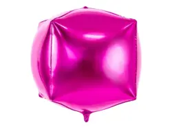 Folieballon firkant hot pink