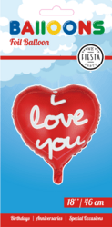 "I love you" folieballon 46 cm