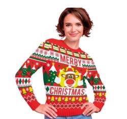 Merry Christmas julesweater til kvinder