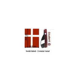 Student guirlande rød hue