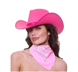 Lyserød cowboy bandana