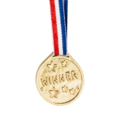 Medaljer med tekst: WINNER - 6 stk