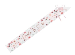 Bride to be skærf med blomster