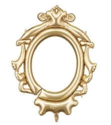 Folieballon ramme i guld