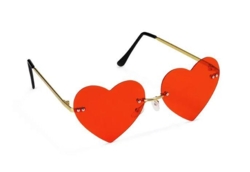Røde hjertesolbriller