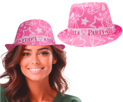 Fedora hat lyserød - Party girls