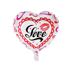 LOVE hjerte folieballon