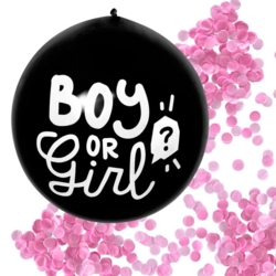 Gender Reveal gummiballon - Pige ø60cm