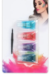 Glitter gel sæt - Ansigt