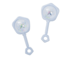 Blå baby rangler 6 stk