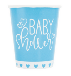 Babyshower - papkrus blå, 8stk