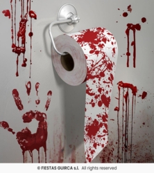 Blodig toilet papir - Halloween