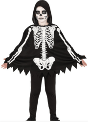 Skelet poncho - barn