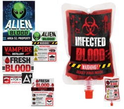 4 stk drop poser - halloween