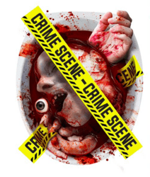 Toilet dekoration - Crime scene - Halloween