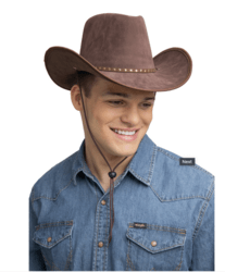 Brun cowboy i ruskind - stjener