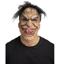 Smilende freak latex maske