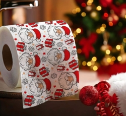 Toiletpapir med Juleprint