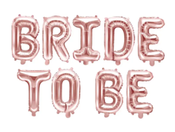 Bride to be folietekst i rosegold
